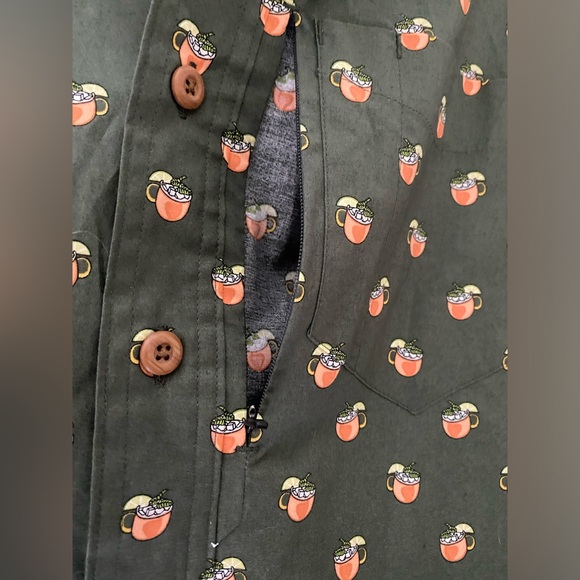 Men’s button down Moscow mule Duluth untucked slim fit button down size L tall - Picture 4 of 6